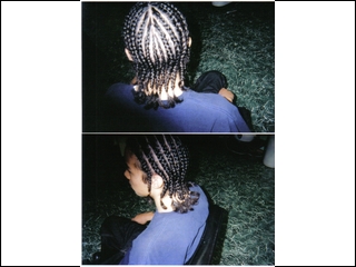 Cornrows to the side I did