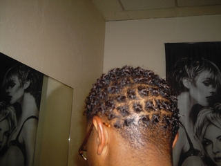 coils on permed hair i did