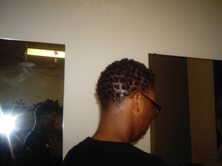 coils on permed hair I did