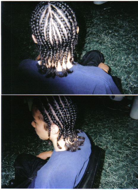 Cornrows to the side I did