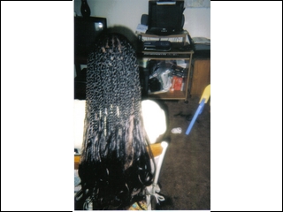 cornrows in front with senegalese twists in back with open ends (I did)